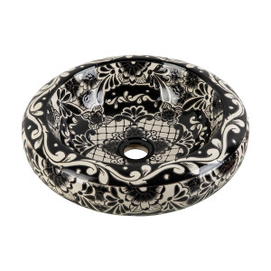 Serena Prima - Mexican washbasin decorated with relief