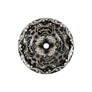 Serena Prima - Mexican washbasin decorated with relief