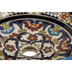 La Reina Prima - Ceramic sink decorated with relief