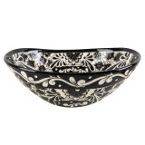Serena Prima - Ceramic washbasin decorated with relief