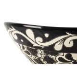 Serena Prima - Ceramic washbasin decorated with relief