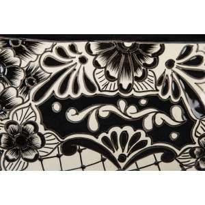 Serena Prima - Ceramic washbasin decorated with relief