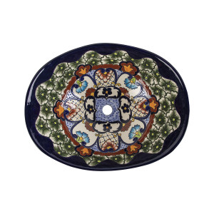 Juanetta Prima - Countertop washbasin decorated with relief