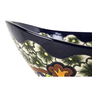 Juanetta Prima - Countertop washbasin decorated with relief