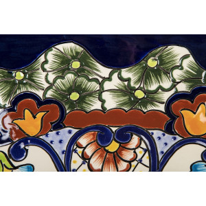 Juanetta Prima - Countertop washbasin decorated with relief