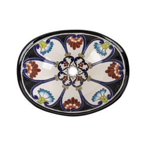 Hermosa Prima - Mexican sink with a raised pattern