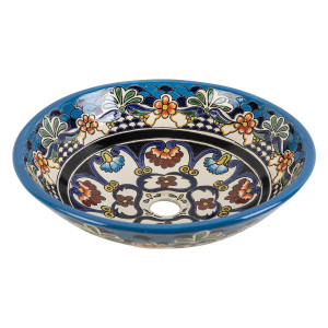 La Reina Prima - countertop washbasin with Mexican design
