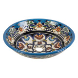 La Reina Prima - countertop washbasin with Mexican design