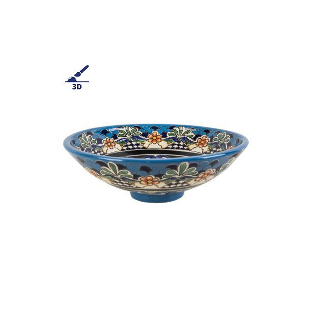 La Reina Prima - countertop washbasin with Mexican design