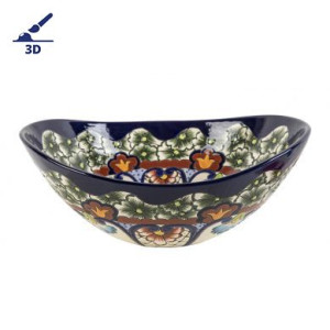 Juanetta Prima - Countertop washbasin decorated with relief