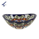 Juanetta Prima - Countertop washbasin decorated with relief
