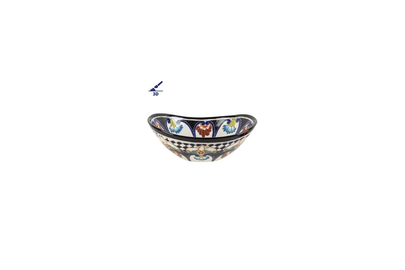 Hermosa Prima - Mexican sink with a raised pattern