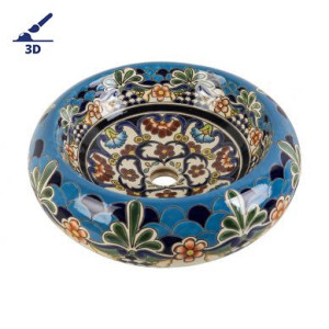 La Reina Prima - Ceramic sink decorated with relief