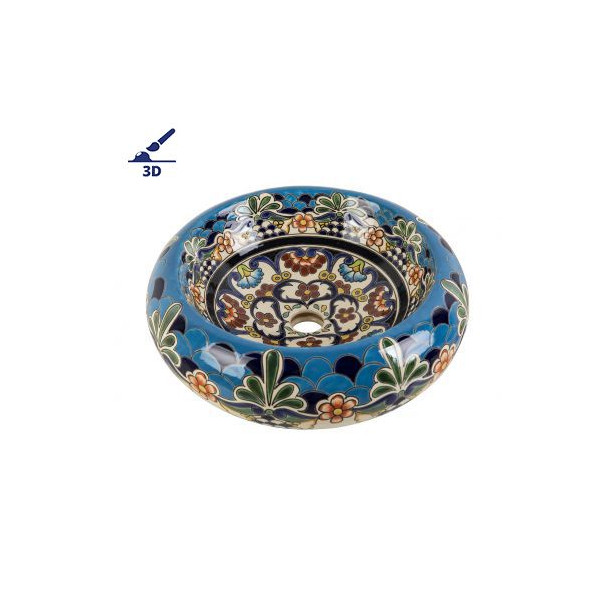 La Reina Prima - Ceramic sink decorated with relief