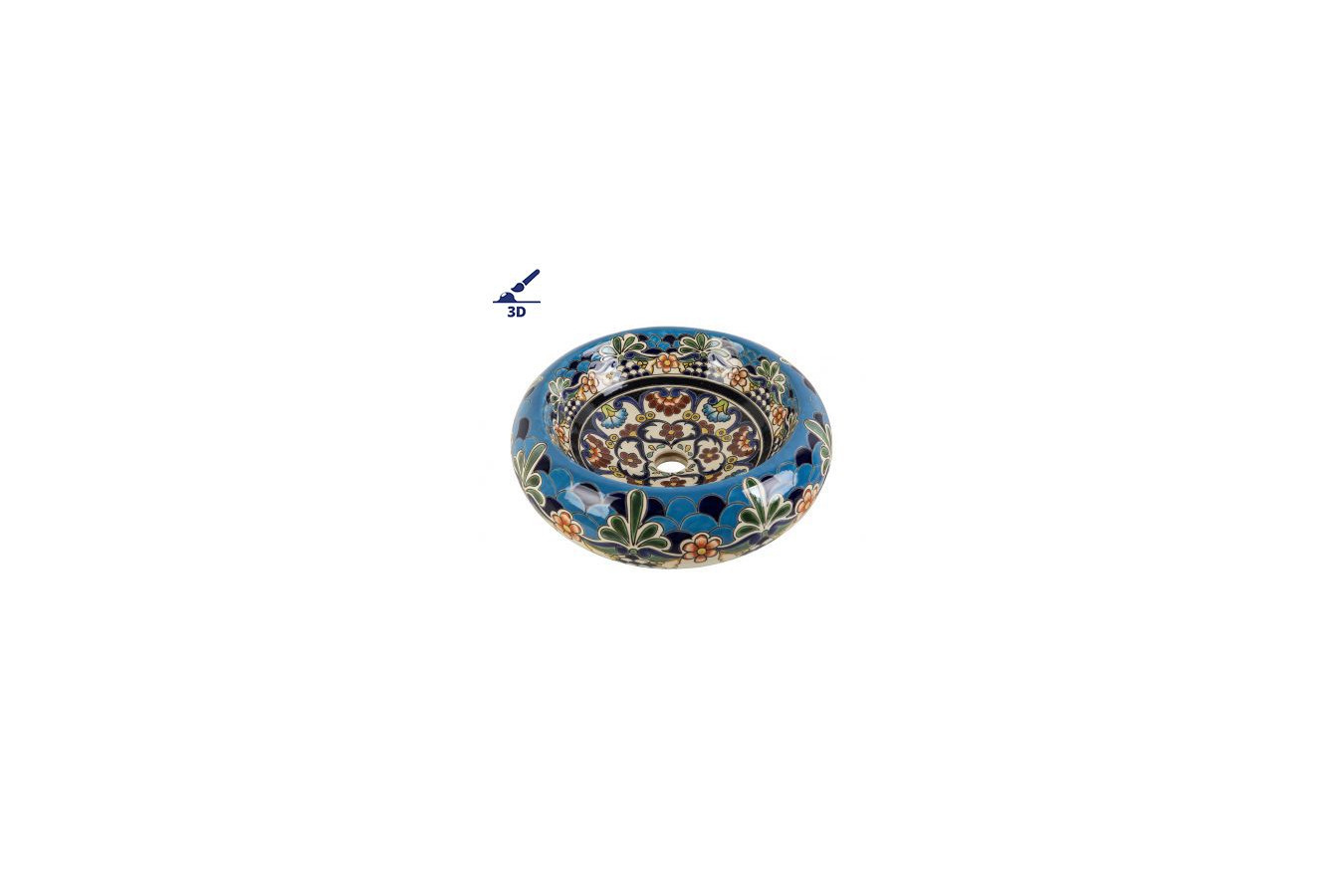 La Reina Prima - Ceramic sink decorated with relief
