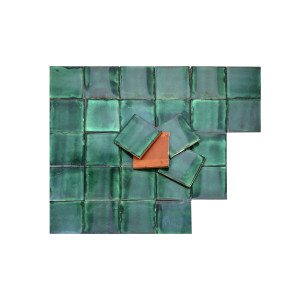 Verde Deslavado - Talavera plain colour tiles