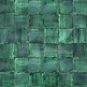 Verde Deslavado - Talavera plain colour tiles - 90 pieces