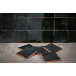 Verde Botella - Talavera single-colour tiles
