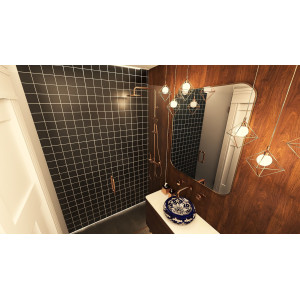 Negro - single-colour black tiles
