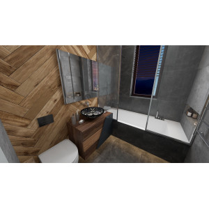 Serena  - Mexican black and white sink