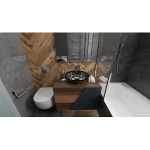 Serena  - Mexican black and white sink