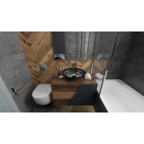 Serena  - Mexican black and white sink