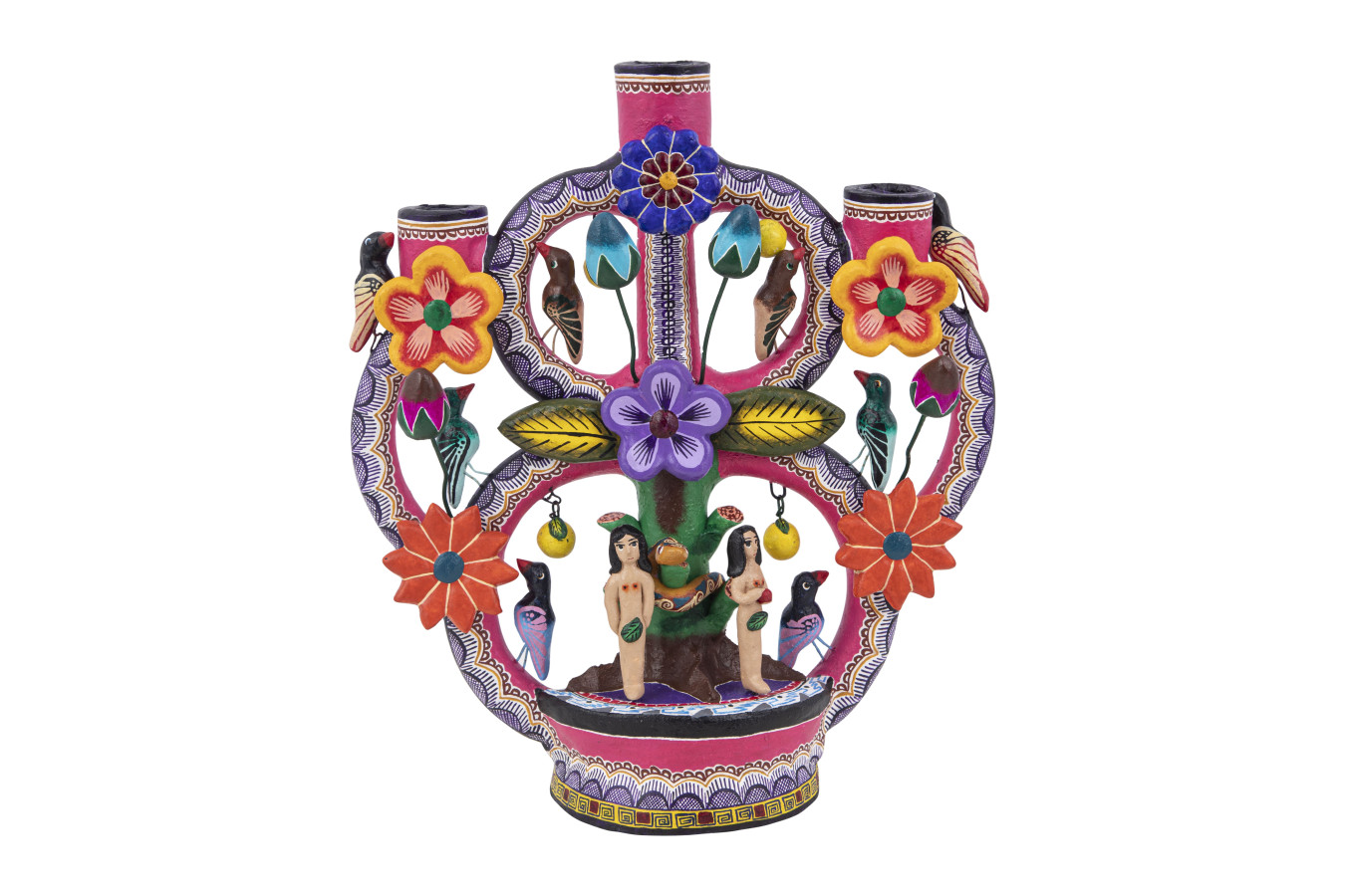 Arbol de la vida - Mexican candle holder 27 cm