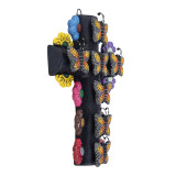 Cruz mariposa - Cross with butterflies, folk art from Mexico