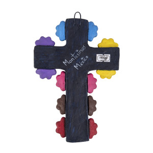 Cruz mariposa - Cross with butterflies, folk art from Mexico