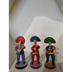 Mariachi vivo - musician figurine - handicraft from Mexico - height 8 cm