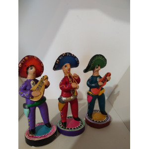 Mariachi vivo - musician figurine - handicraft from Mexico - height 8 cm