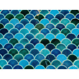 Fish scale mosaic tiles - Marlin