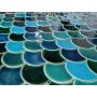Fish scale mosaic tiles - Marlin