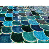Fish scale mosaic tiles - Marlin