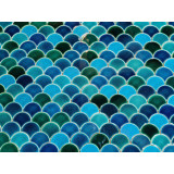 Fish scale mosaic tiles - Marlin