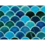 Fish scale mosaic tiles - Marlin