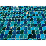 Fish scale mosaic tiles - Marlin