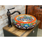 Victoria  - ceramiczna umywalka zdobiona