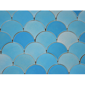 Glacier Mountain - Fish Scale mosaic tiles