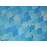 Glacier Mountain - Fish Scale mosaic tiles