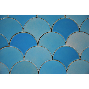 Glacier Mountain - Fish Scale mosaic tiles