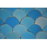Glacier Mountain - Fish Scale mosaic tiles