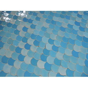 Glacier Mountain - Fish Scale mosaic tiles