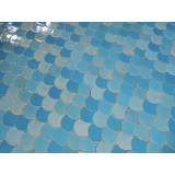 Glacier Mountain - Fish Scale mosaic tiles