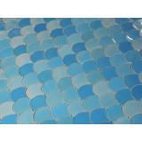 Glacier Mountain - Fish Scale mosaic tiles