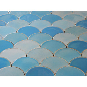Glacier Mountain - Fish Scale mosaic tiles