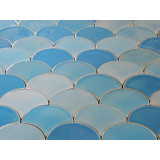 Glacier Mountain - Fish Scale mosaic tiles