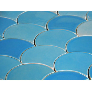 Glacier Mountain - Fish Scale mosaic tiles