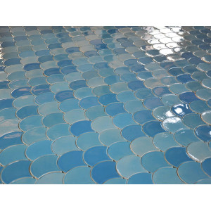 Glacier Mountain - Fish Scale mosaic tiles