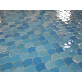 Glacier Mountain - Fish Scale mosaic tiles